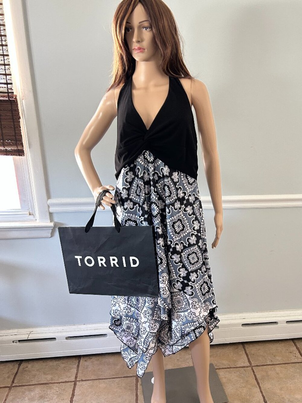 Torrid Y2K Halter Neck Satin Handkerchief Dress Size 2 (18-20)